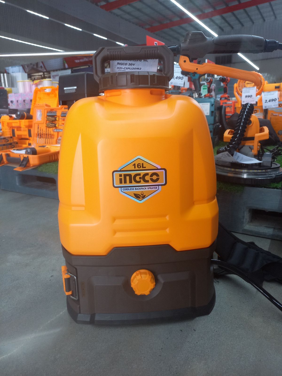 เครื่องพ่นยาไร้สาย 16L INGCO 20V I121-CSPLI20162