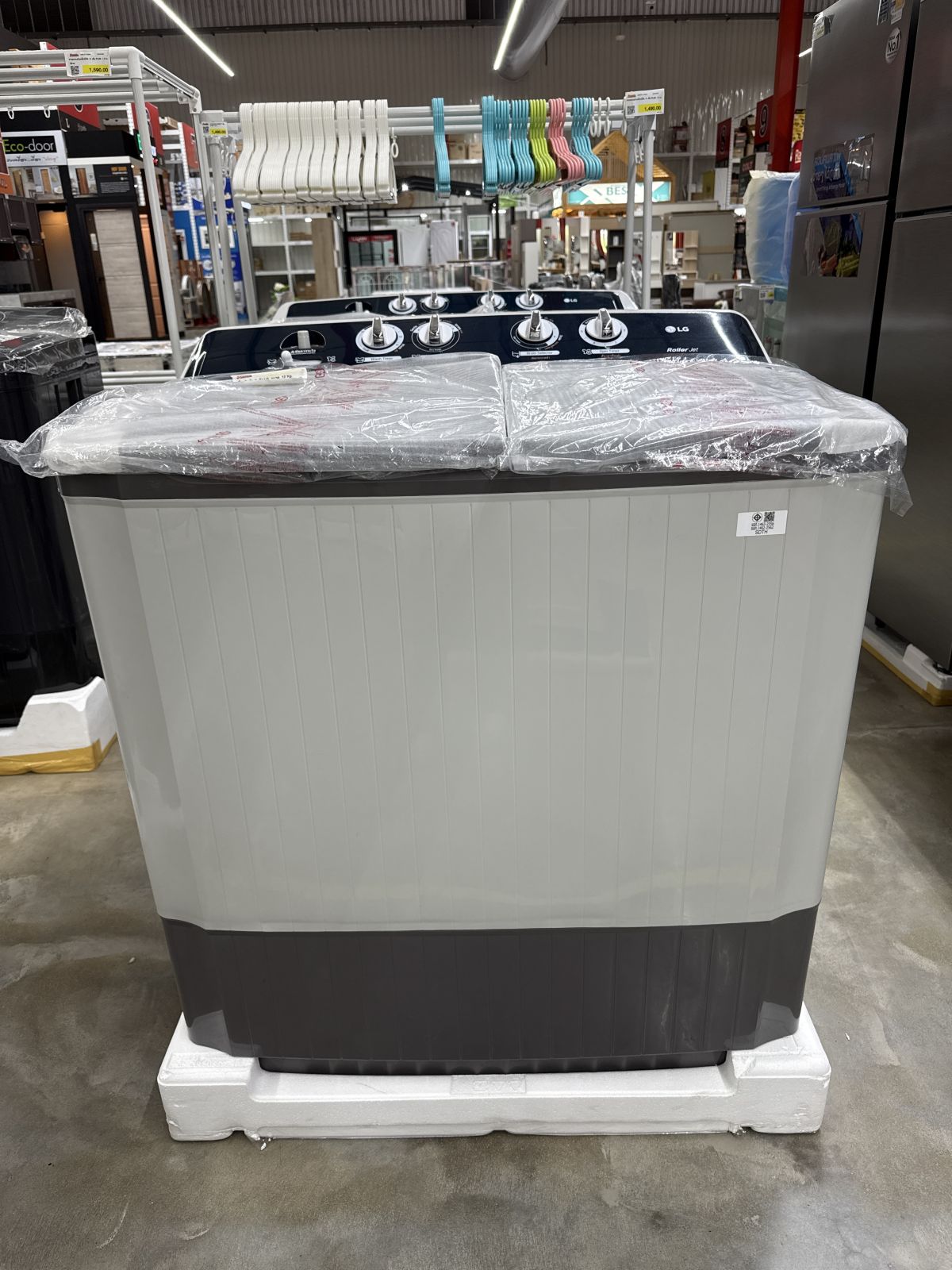 เครื่องซักผ้า 2 ถัง LG  ขนาด 12 Kg. TT12WARG