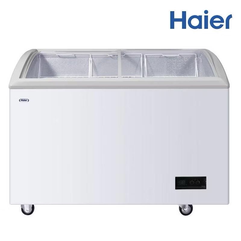 ตู้แช่แข็งฝากระจกโค้ง Haier รุ่น SD-332D ขนาด 9.2Q