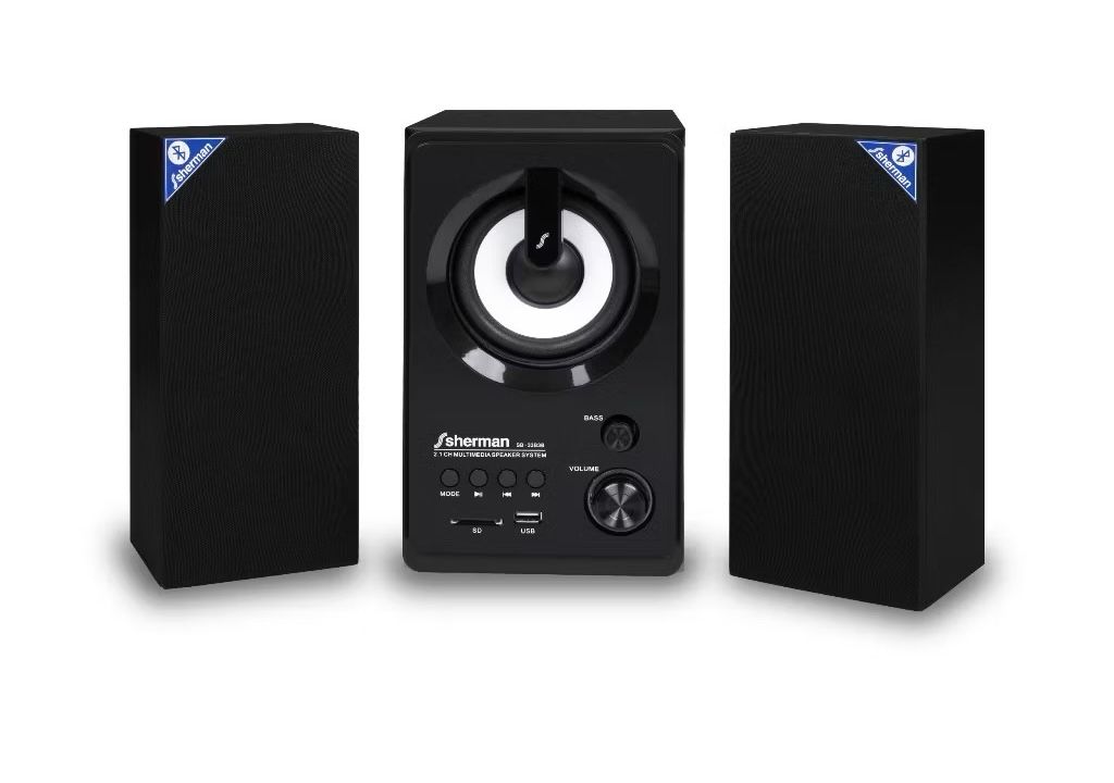 ลำโพงมินิโฮมเธียเตอร์ Sherman SR-SB-33B3B-PLUS 35วัตต์ (2.1ch)