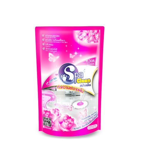 น้ำยาเช็ดพื้น กลิ่น Romantic Rose (สปาคลีน) 700 มล.