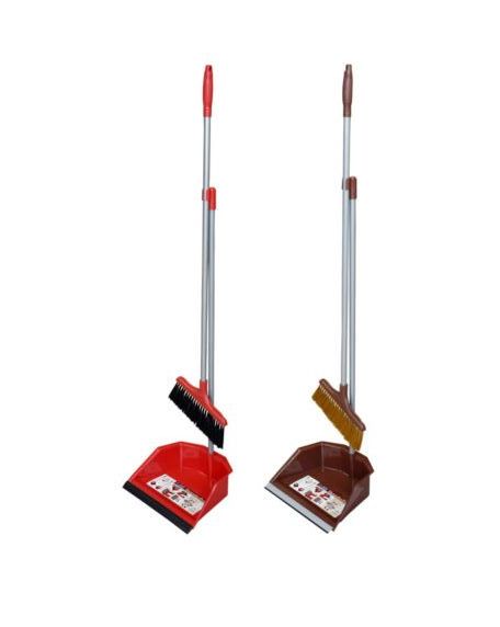 ไม้กวาดพร้อมที่โกยผง No. C-888 (คละสี)