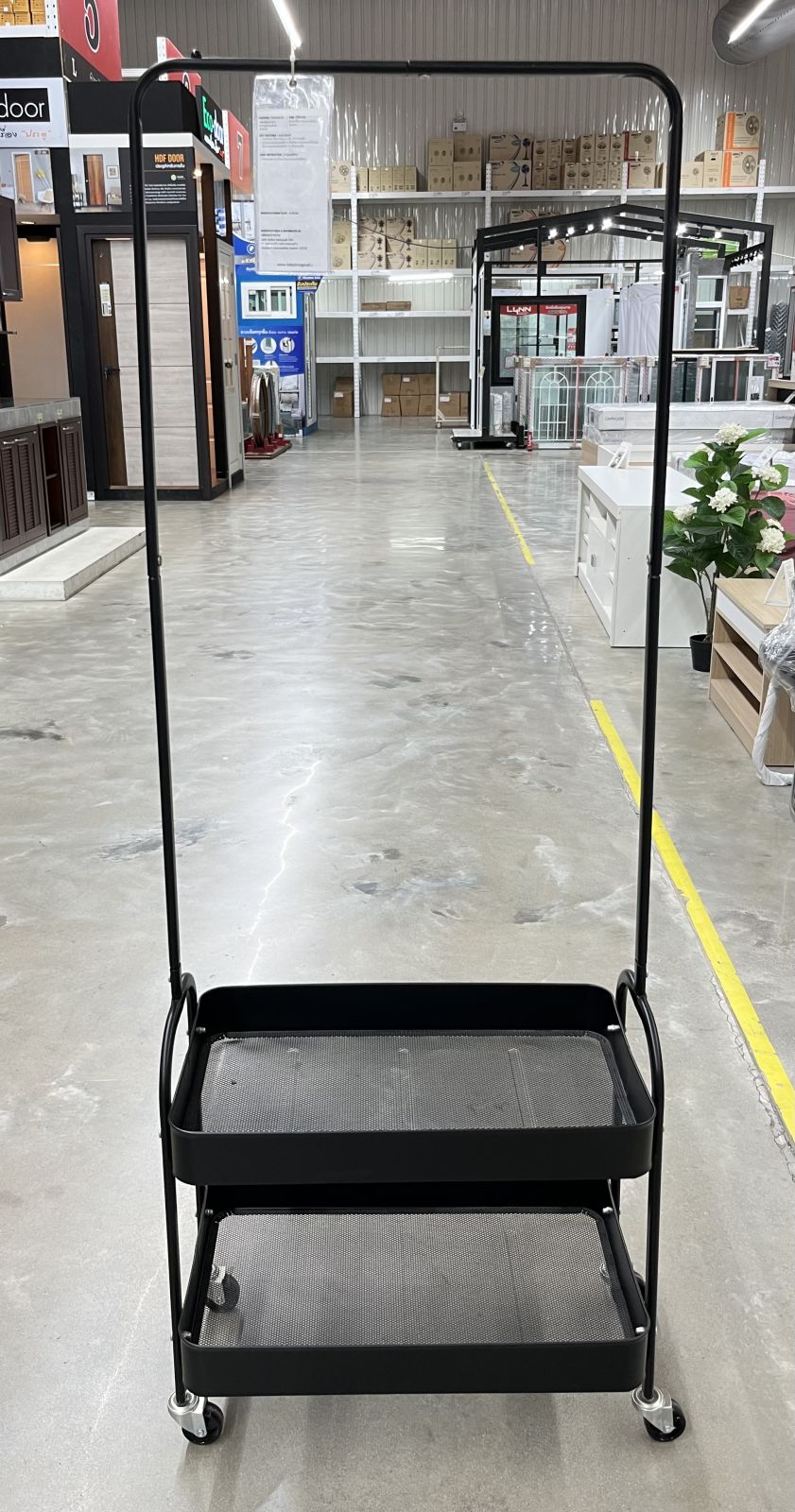 ราวแขวนผ้า+ชั้นวางของ รุ่น Speed Rack Back