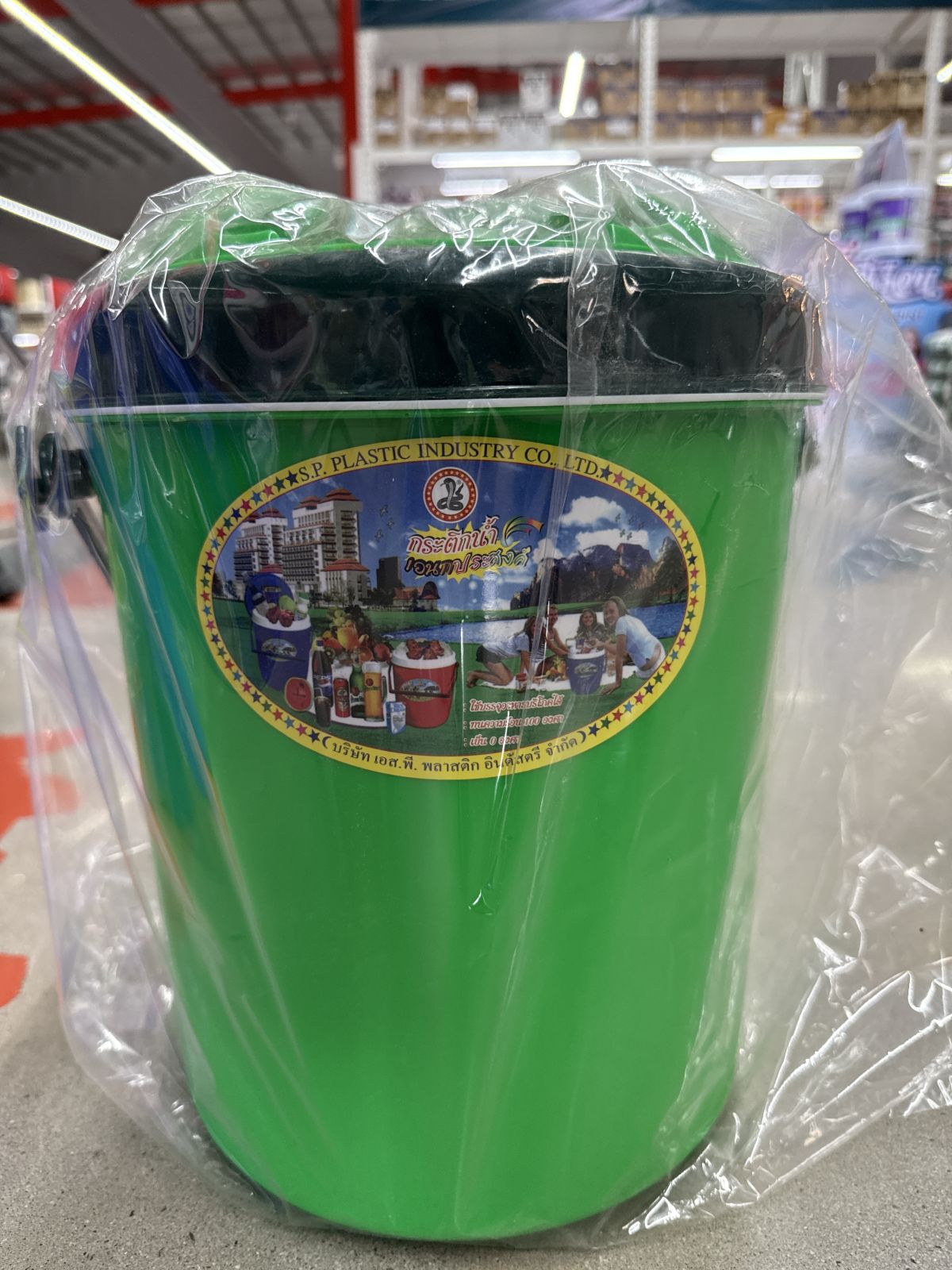 กระติกน้ำ เกรด A ขนาด 98/10 ลิตร ตรางู (คละสี)