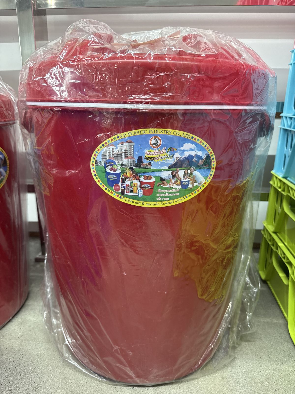 กระติกน้ำ เกรด A ขนาด 30 ลิตร ตรางู (คละสี)