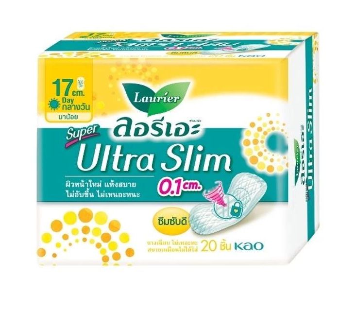 ผ้าอนามัย ลอรีเอะ ซุปเปอร์อัลตร้า สลิม 0.1 เดย์ 17 ซม. (20ชิ้น)