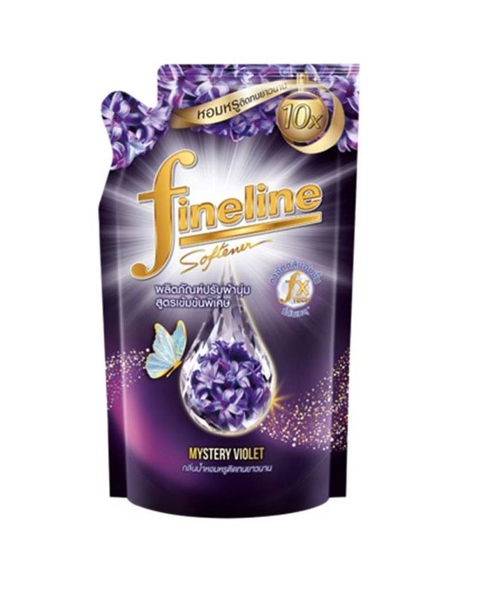 น้ำยาปรับผ้านุ่มเข้มข้น ม่วง กลิ่น Mystery Violet (ไฟน์ไลน์) 490 มล.