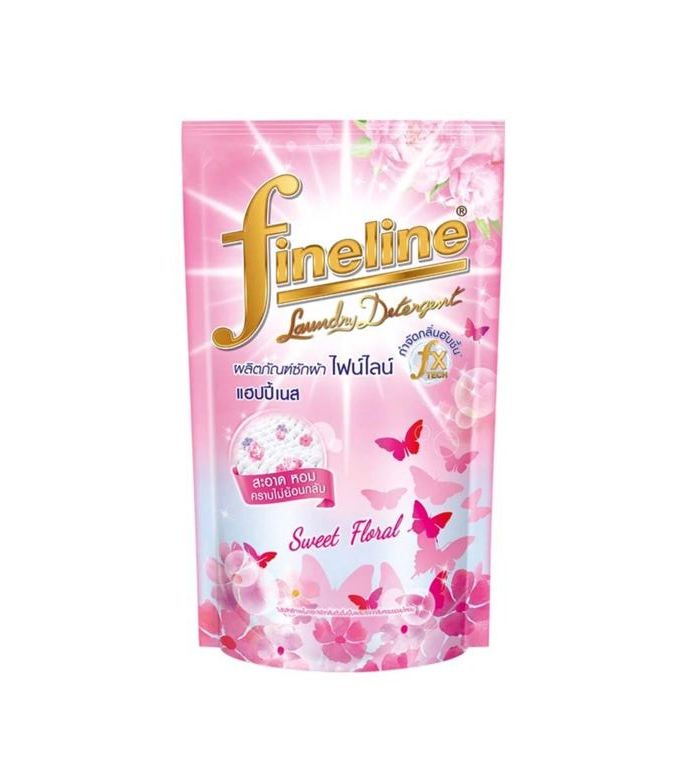 น้ำยาซักผ้า แฮปปี้เนส ชมพู (ไฟน์ไลน์) 400 มล.