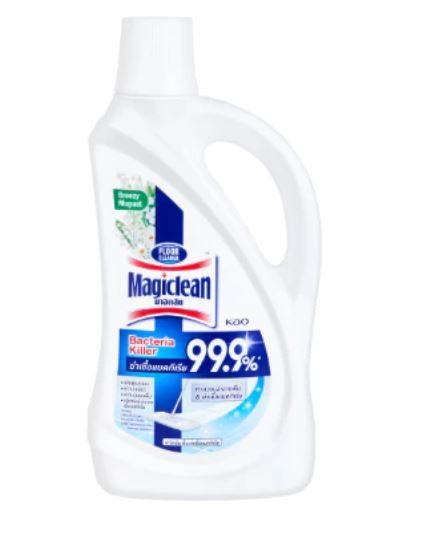 น้ำยาเช็ดทำความสะอาดพื้น มาจิคลีน 800 มล. กลิ่นบรีชชี มูว์เก  (สีฟ้า)