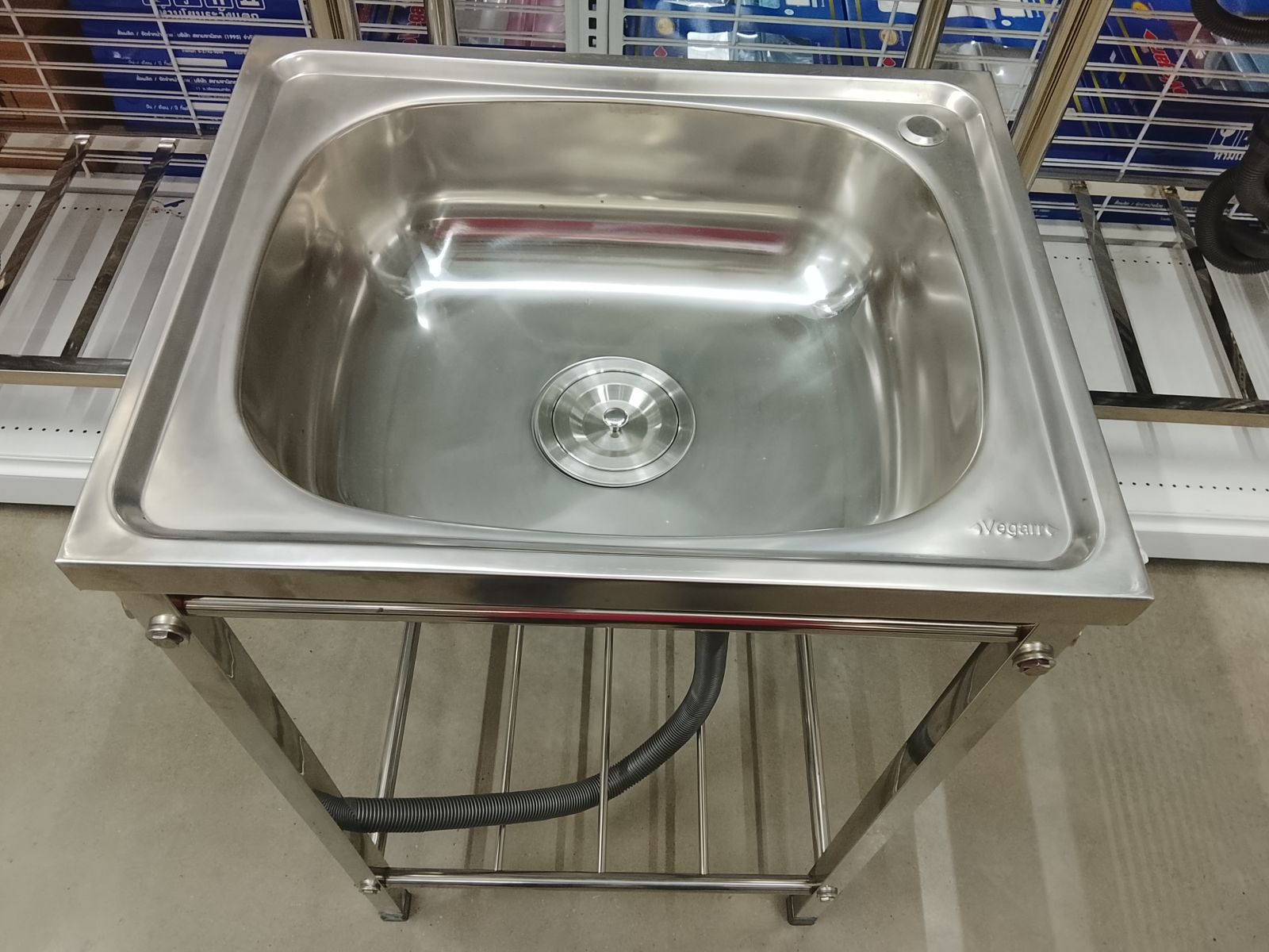 ซิงค์ล้างจาน 1 หลุม + ขาตั้ง วีก้า D5041+ST