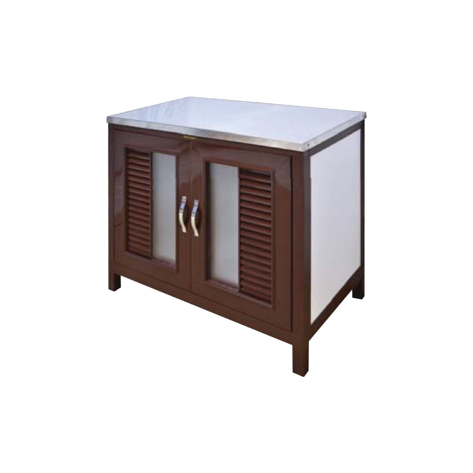 ตู้ซิงค์ (WT) ท็อปเรียบ รุ่น RN สีน้ำตาล