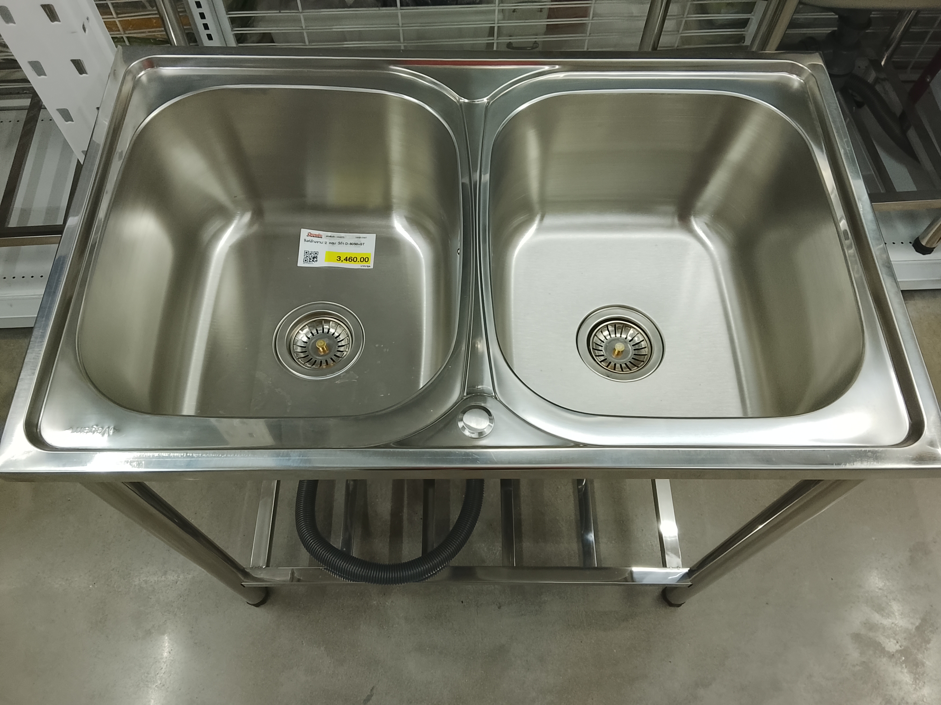 ซิงค์ล้างจาน 2 หลุม วีก้า D-8050+ST