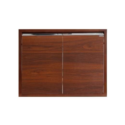 บานซิงค์คู่ บานทึบ (ZENSE) KITZCHO 6080 ขนาด 86x9.5x66 ซม. สีสัก