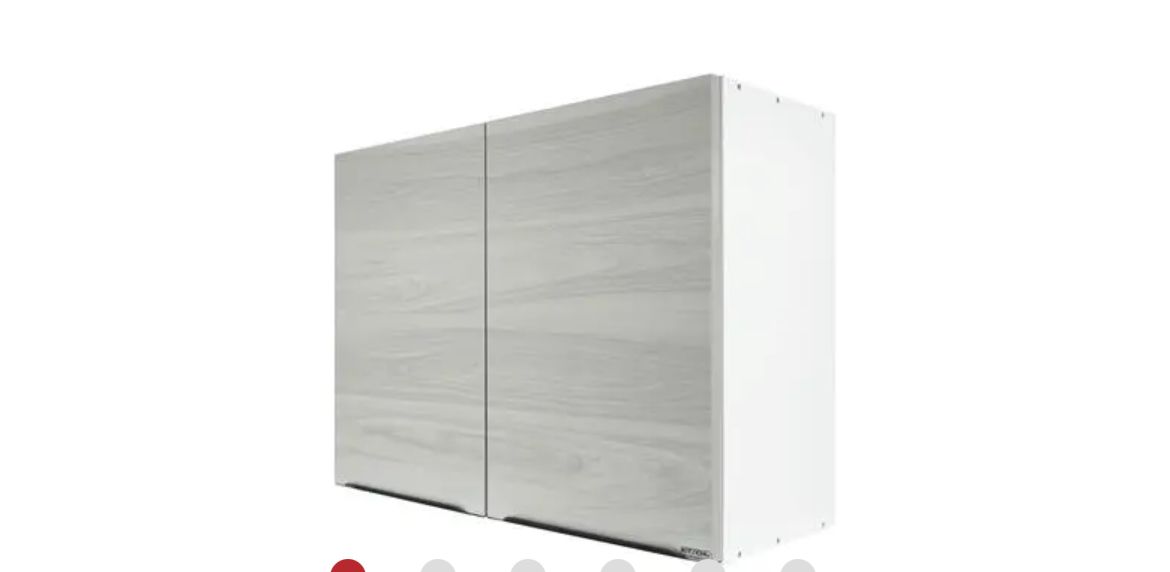 ตู้แขวนบานเปิด  6080 สีคริสตัลไวท์ (GLOSSY) KITZCHO