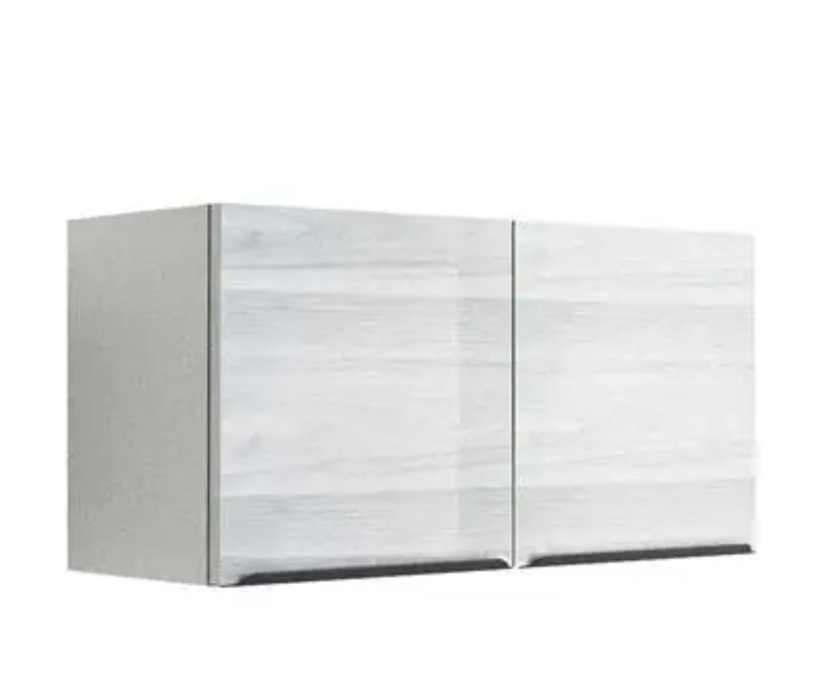 ตู้แขวนบานเปิด 4080 สีคริสตัลไวท์ (GLOSSY) KITZCHO