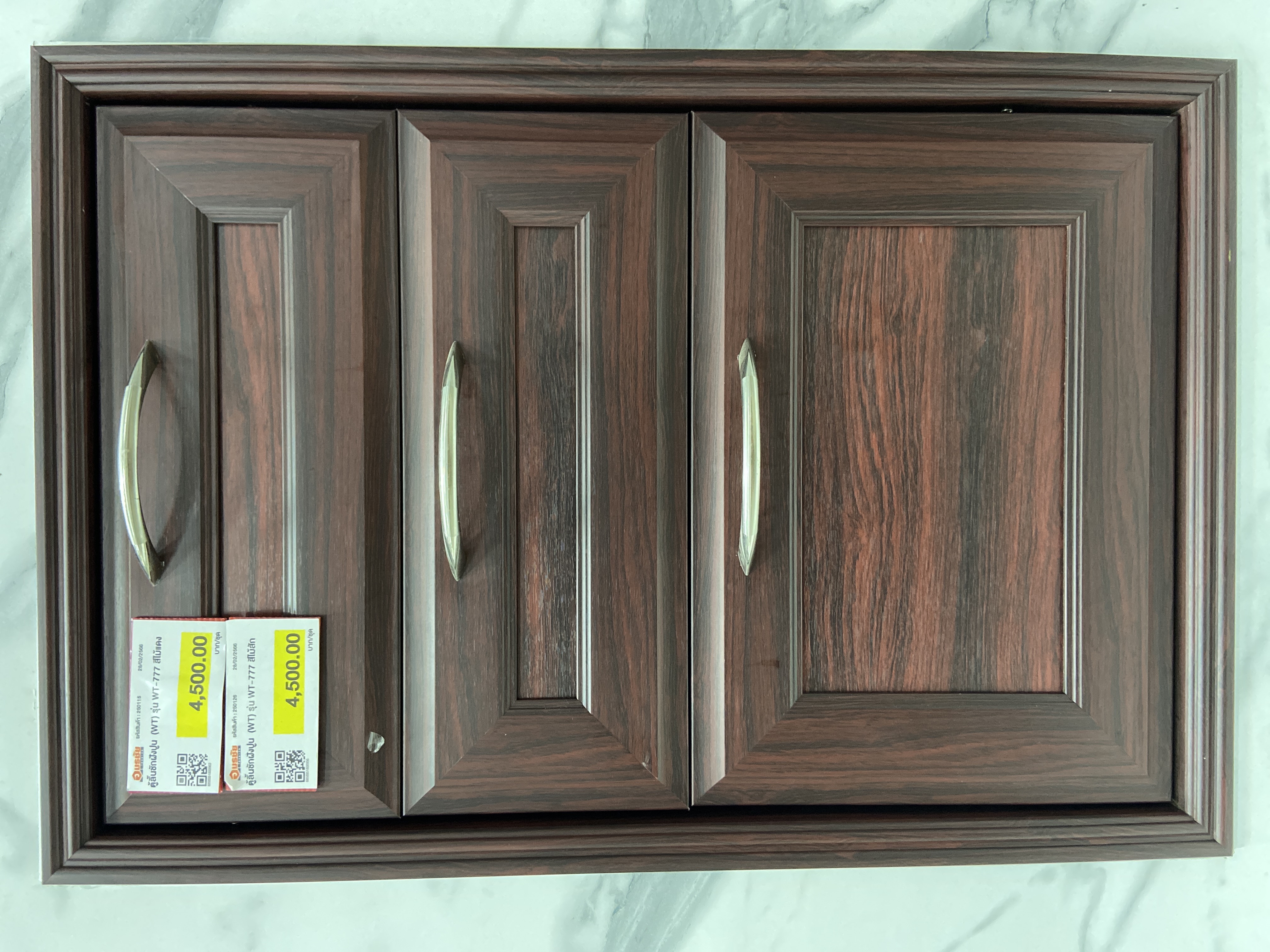 ตู้ลิ้นชักฝังปูน (WT) รุ่น WT-777 สีไม้สัก