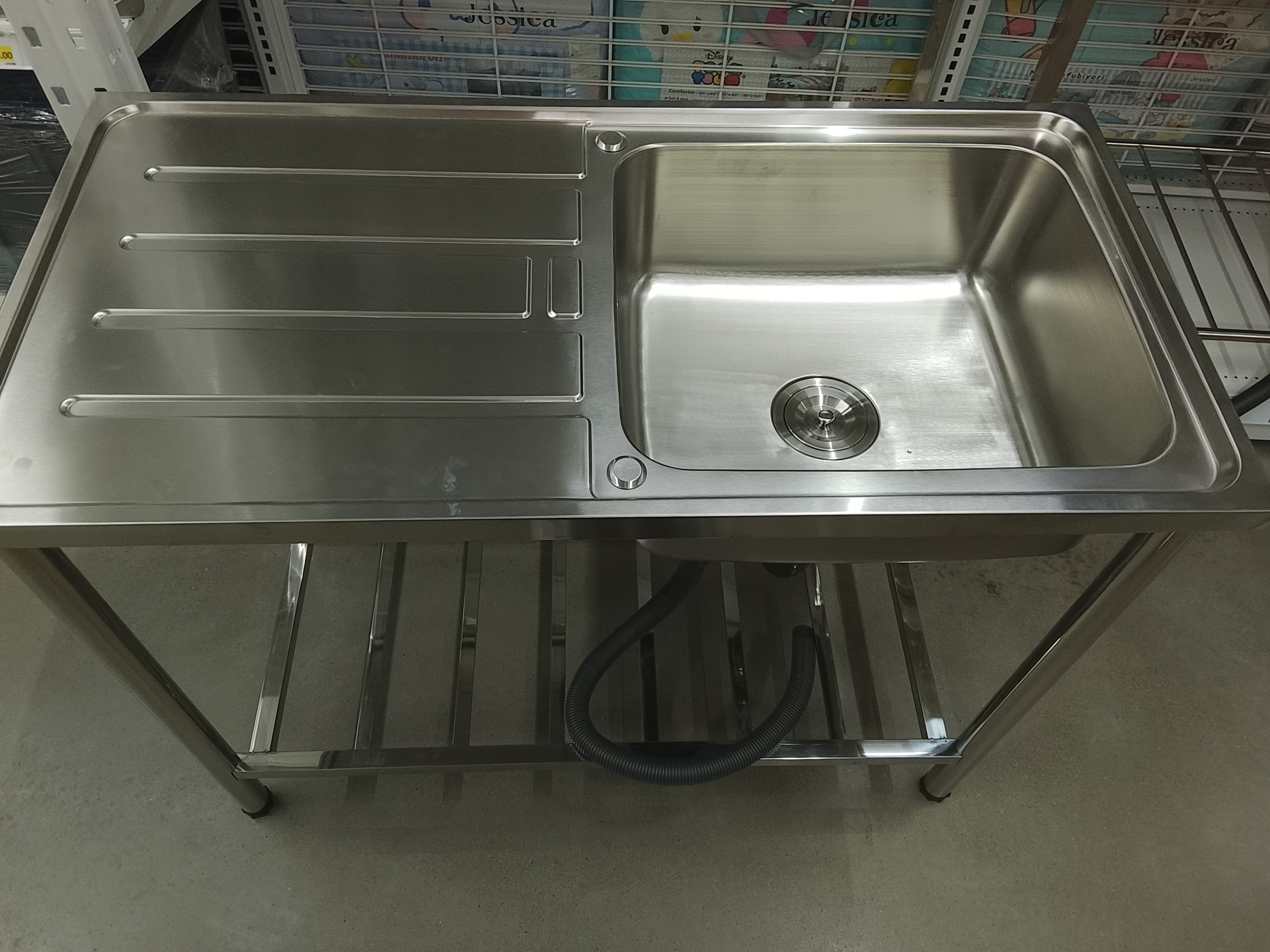 อ่างซิงค์ล้างจาน วีก้า 1 หลุม มีที่พัก D513+ST + ก๊อกซิงค์ VOS4409SN