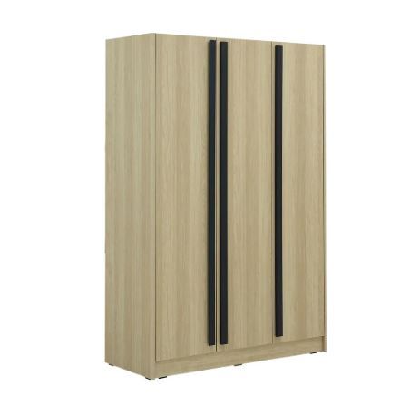 ตู้เสื้อผ้า 3 บาน Champ M01 LW/BK